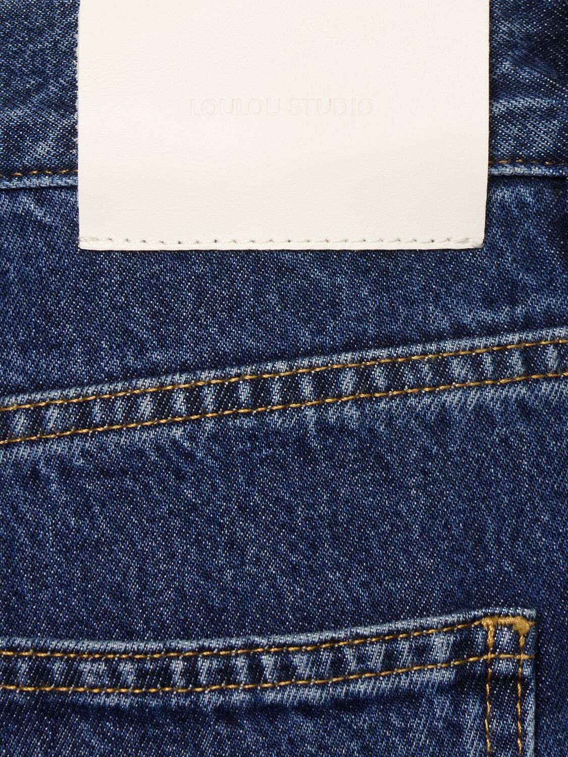 LOULOU STUDIO SAMUR COTTON DENIM JEANS 