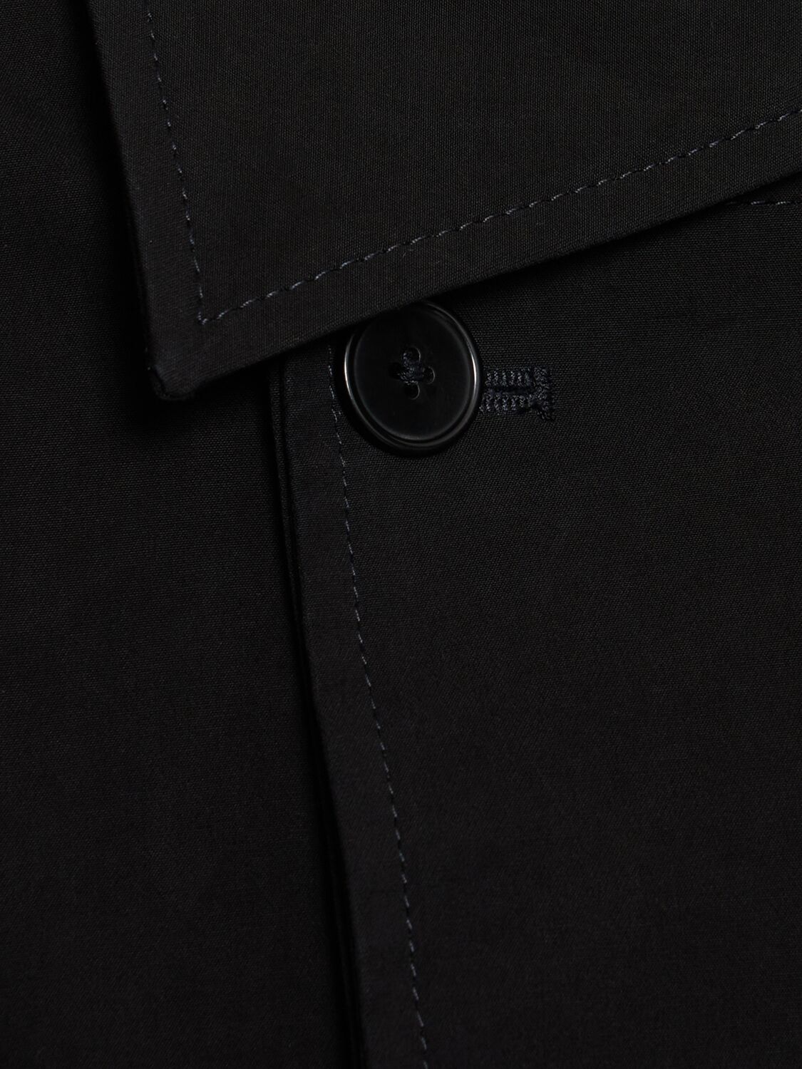 Shop Loulou Studio Alex Cotton Trench Coat In Black