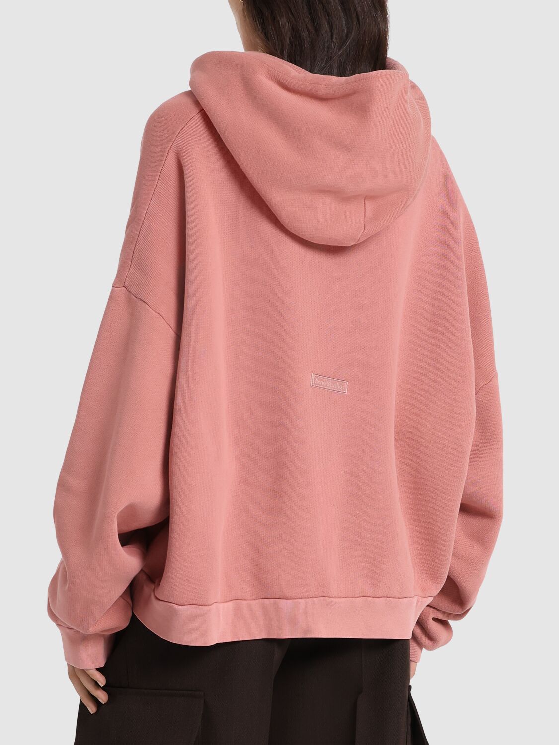 ACNE STUDIOS FESTER VINTAGE COTTON JERSEY HOODIE 