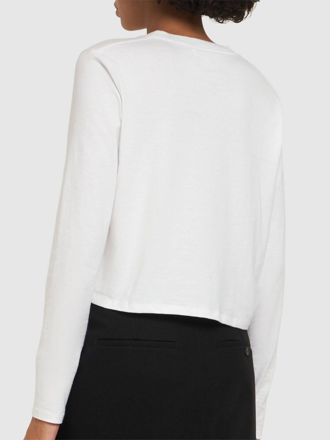 LOULOU STUDIO MASAL ORGANIC COTTON LONG SLEEVE T-SHIRT 
