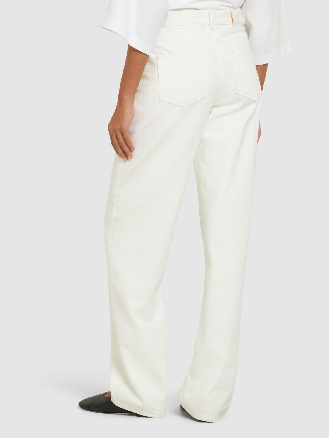 LOULOU STUDIO SAMUR COTTON DENIM JEANS 