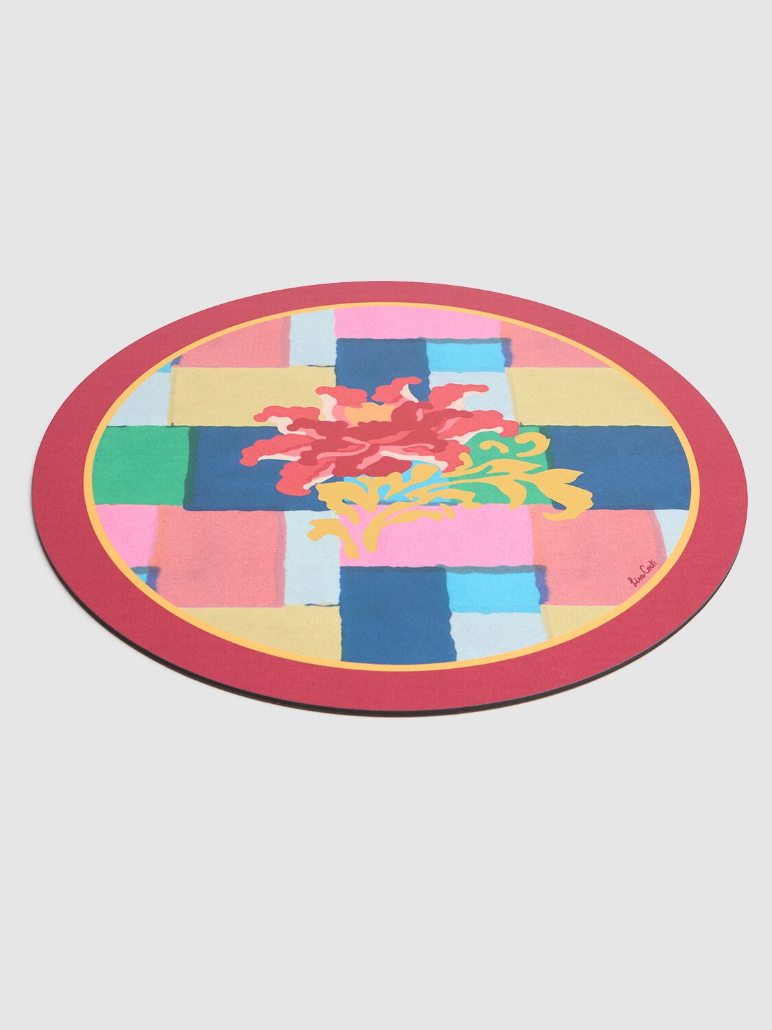 Lisa Corti Geesband Placemat In Red