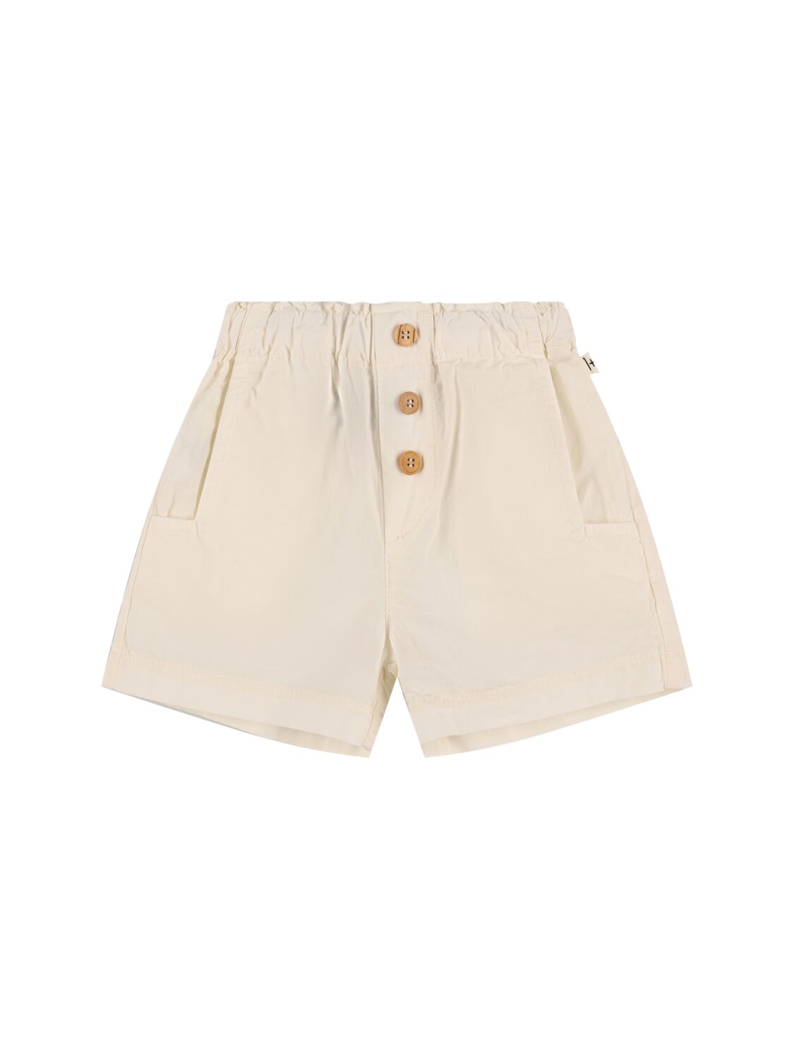 1+ In The Family Kids' Cotton Poplin Shorts In White