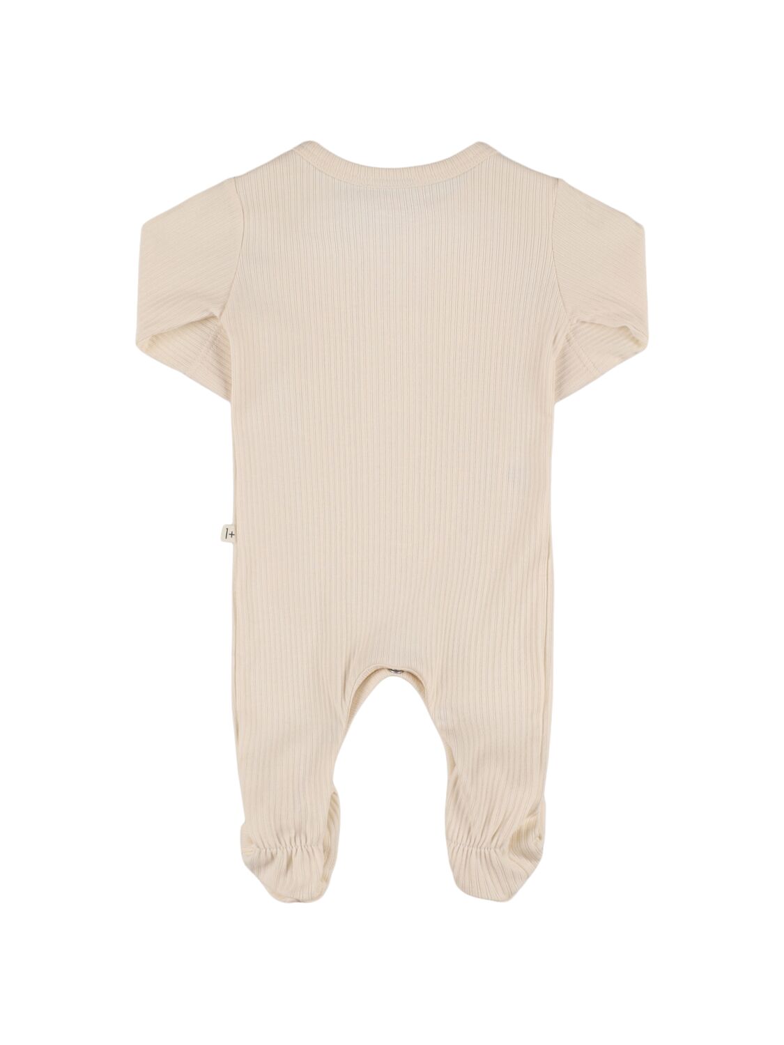 1+ In The Family Cotton Blend Romper In Beige