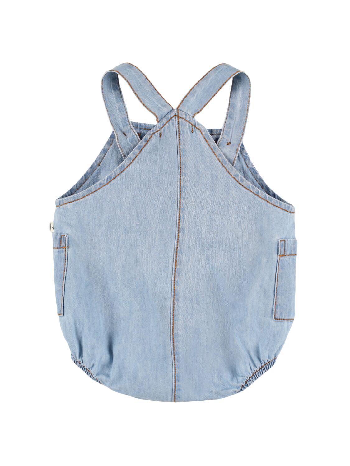 Shop 1+ In The Family Cotton Chambray Overalls In Light Blue