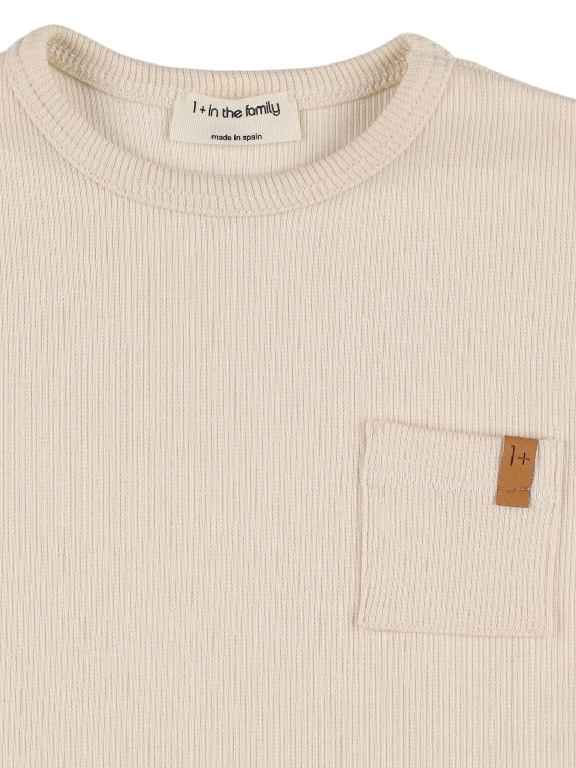 1+ In The Family Cotton Blend Jersey T-shirt In White