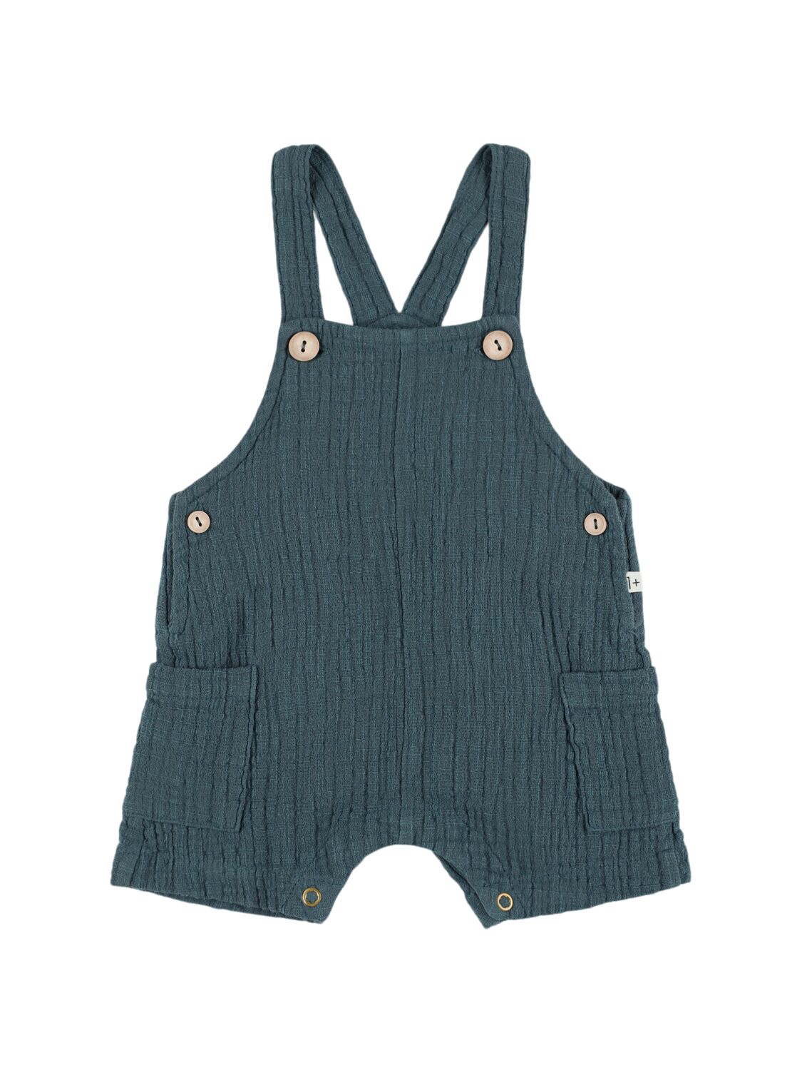 1+ In The Family Kids' Cotton Overalls In Green