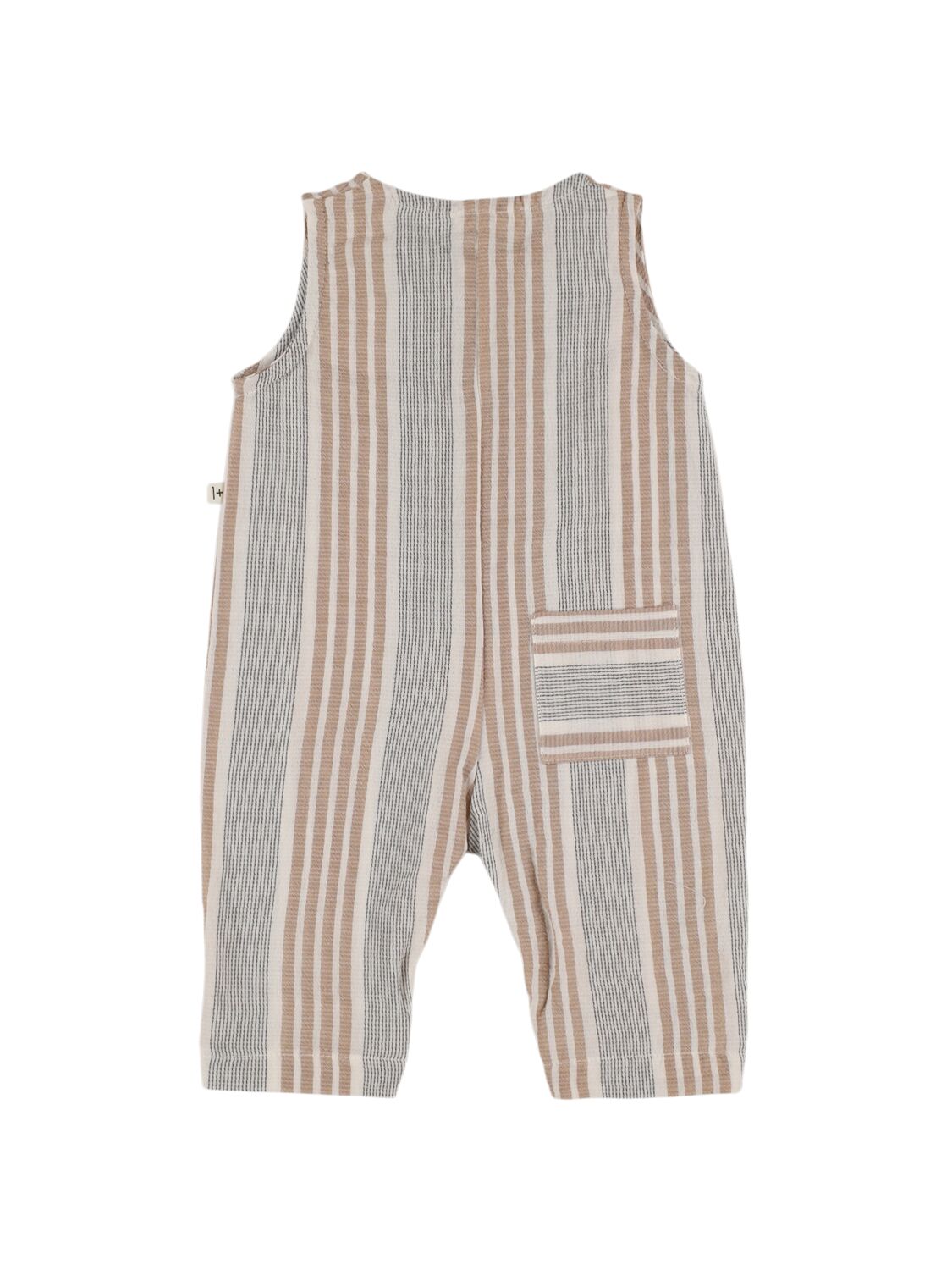 1+ In The Family Printed Organic Cotton Blend Romper In Multicolor