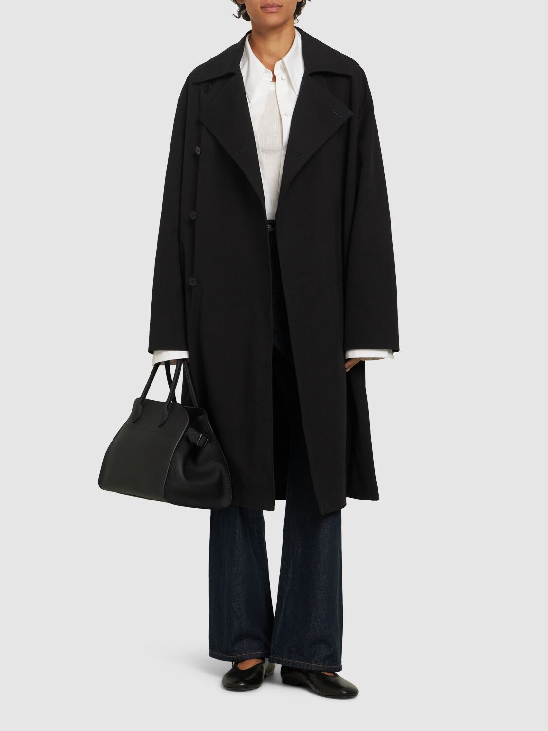 LOULOU STUDIO ALEX COTTON TRENCH COAT 