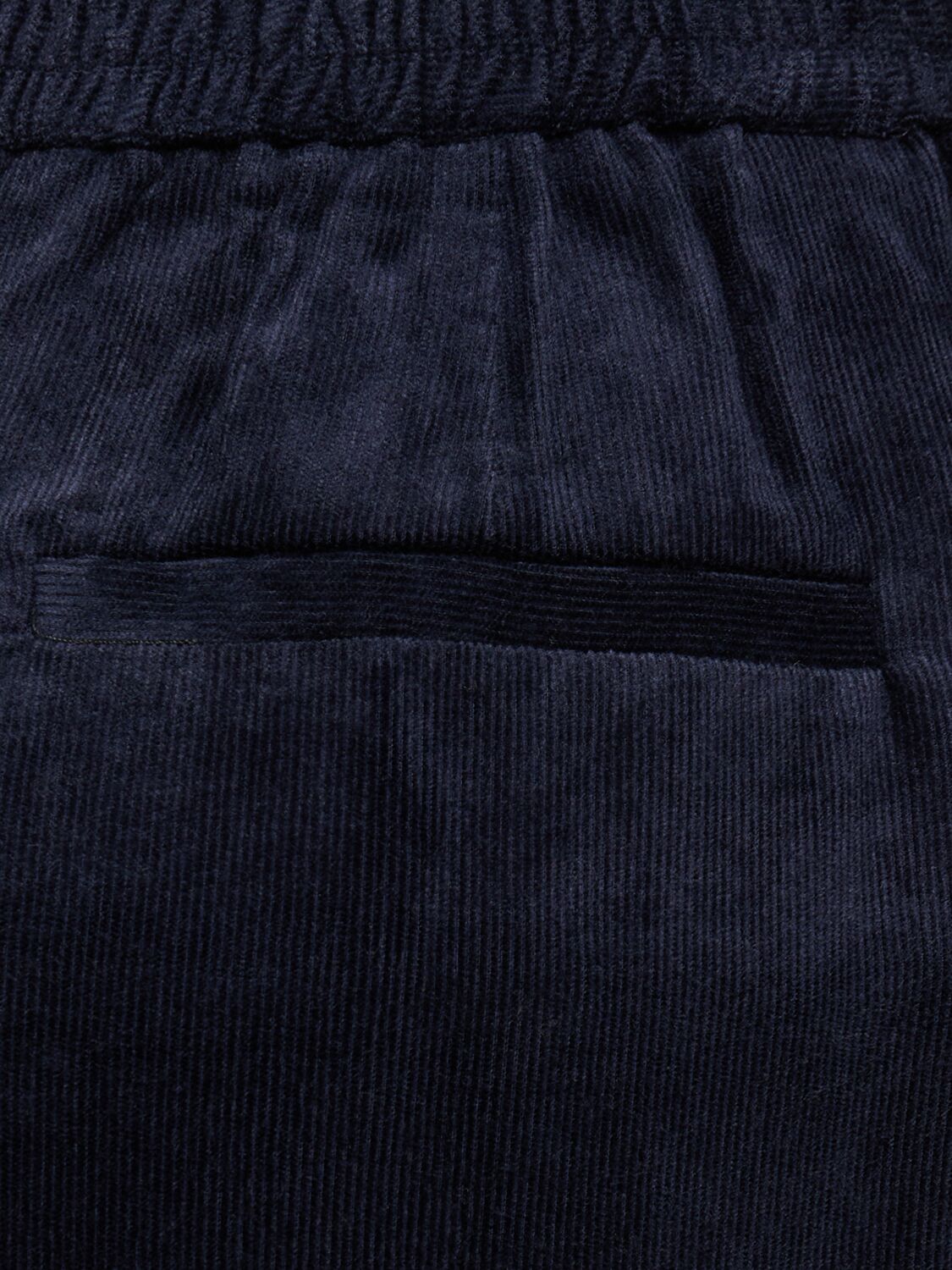 Shop Forte Forte Velvet Wide Leg Pants In Navy