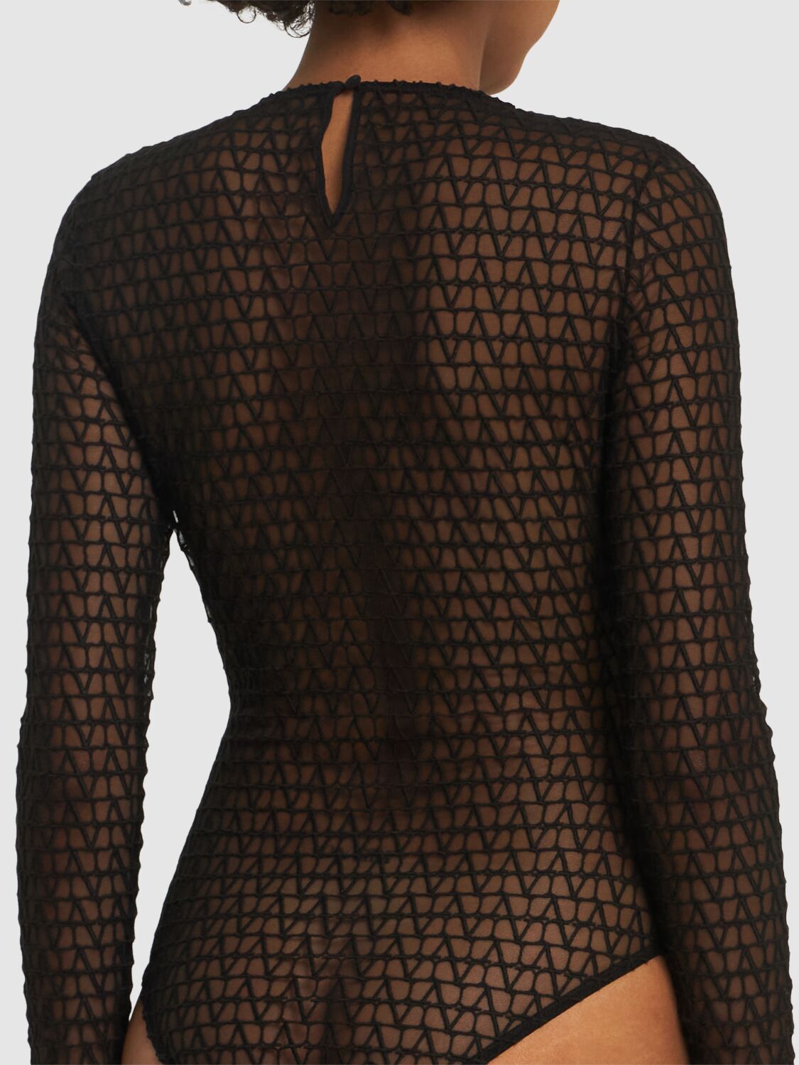 VALENTINO TOILE ICONOGRAPHE TULLE BODY 