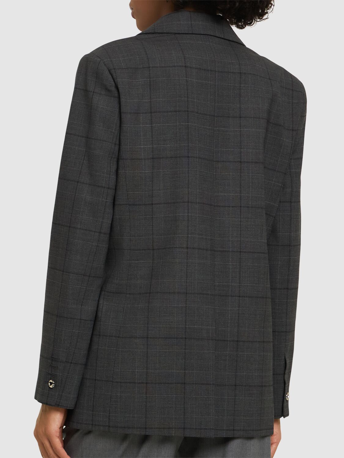 Coperni Tailored Jacket With Twisted Cut-out Detail In Grey