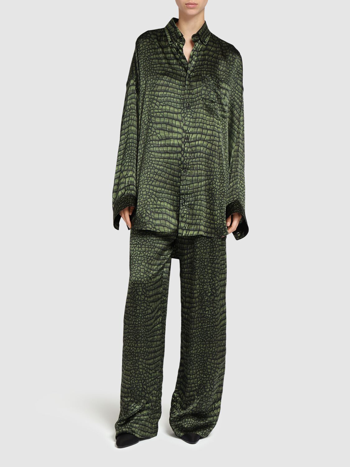 BALENCIAGA SATIN COCOON SHIRT 