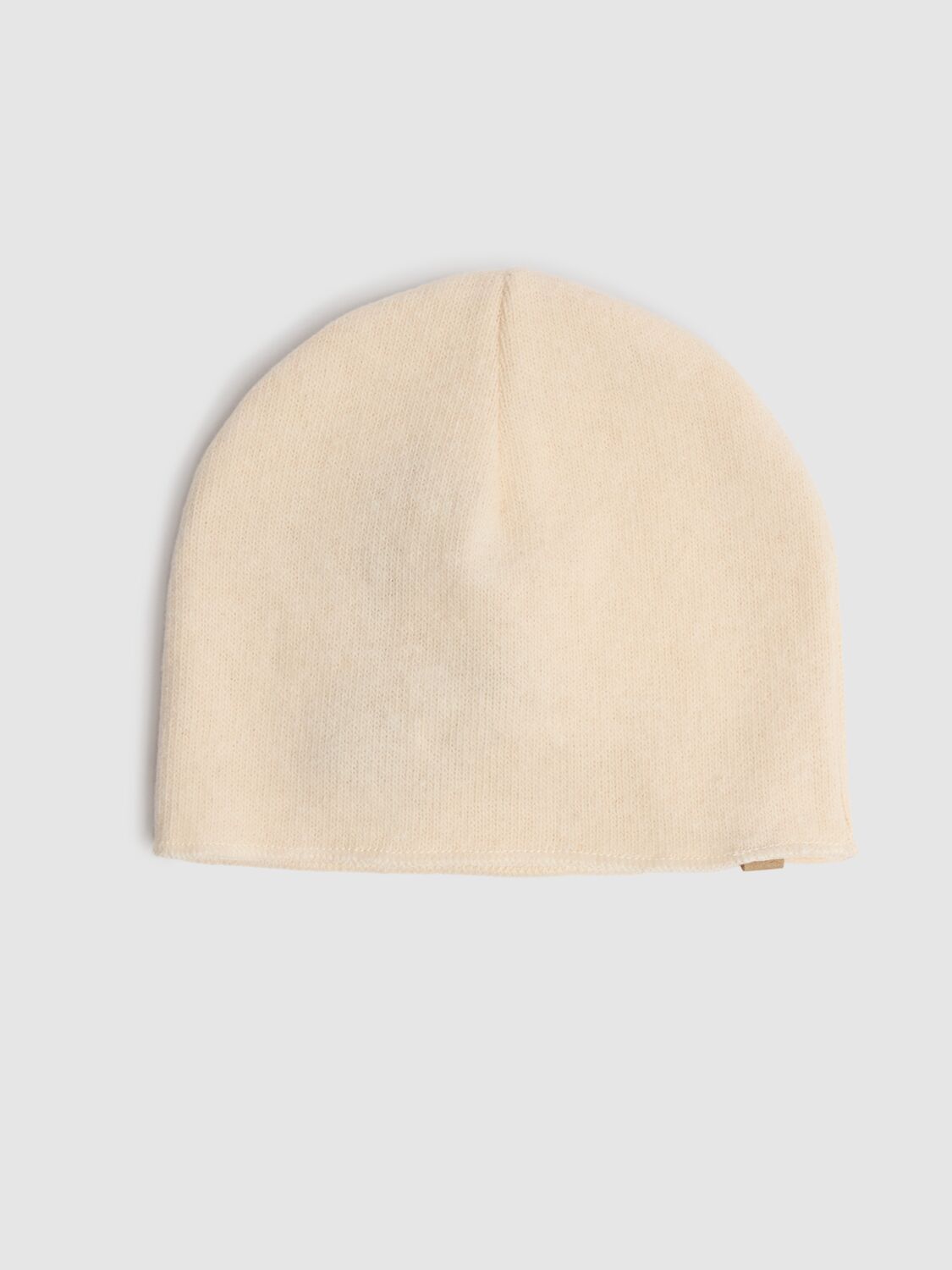 1+ In The Family Cotton Blend Knit Beanie In Beige