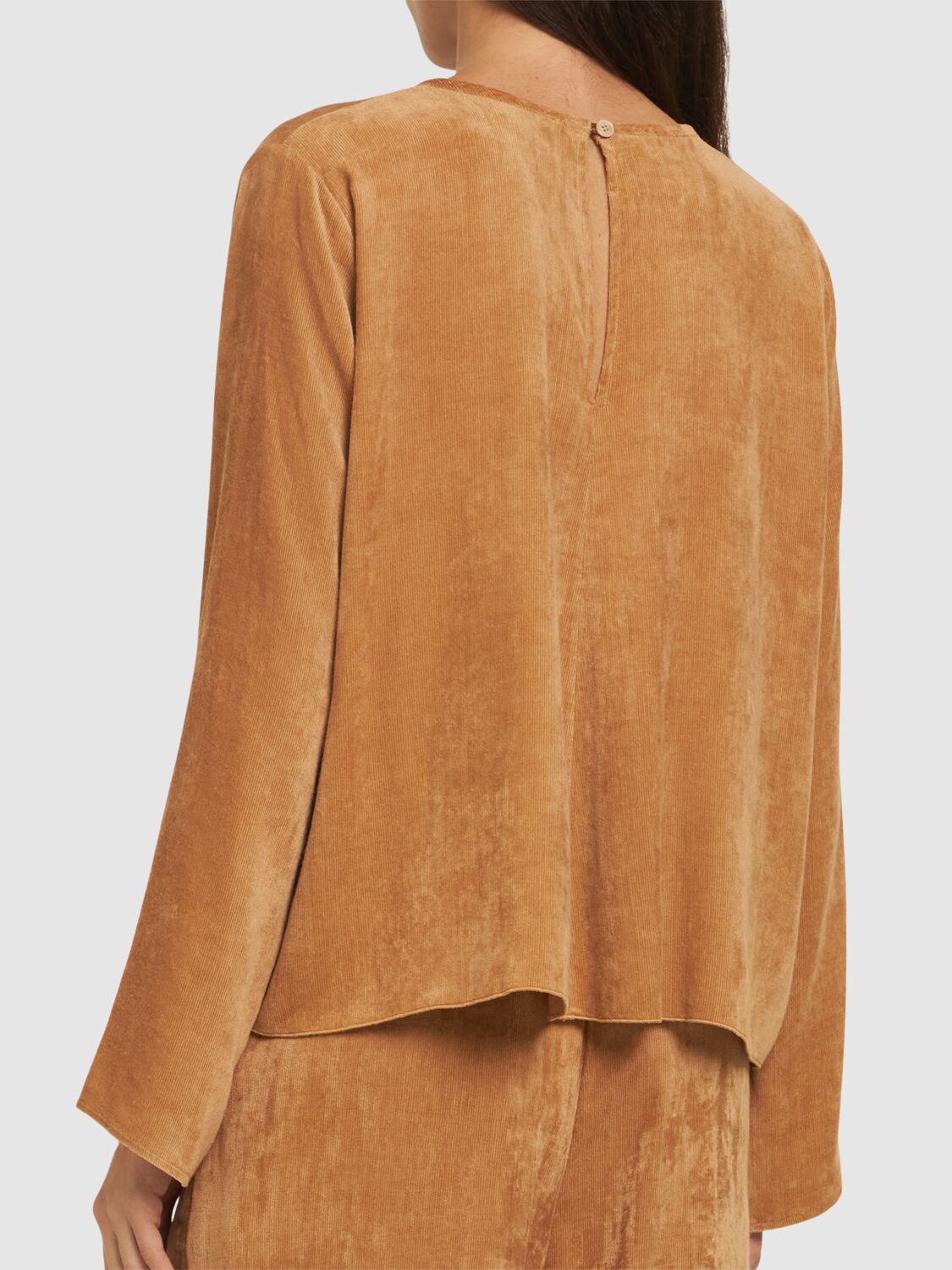 Forte Forte Velvet Top In Caramel