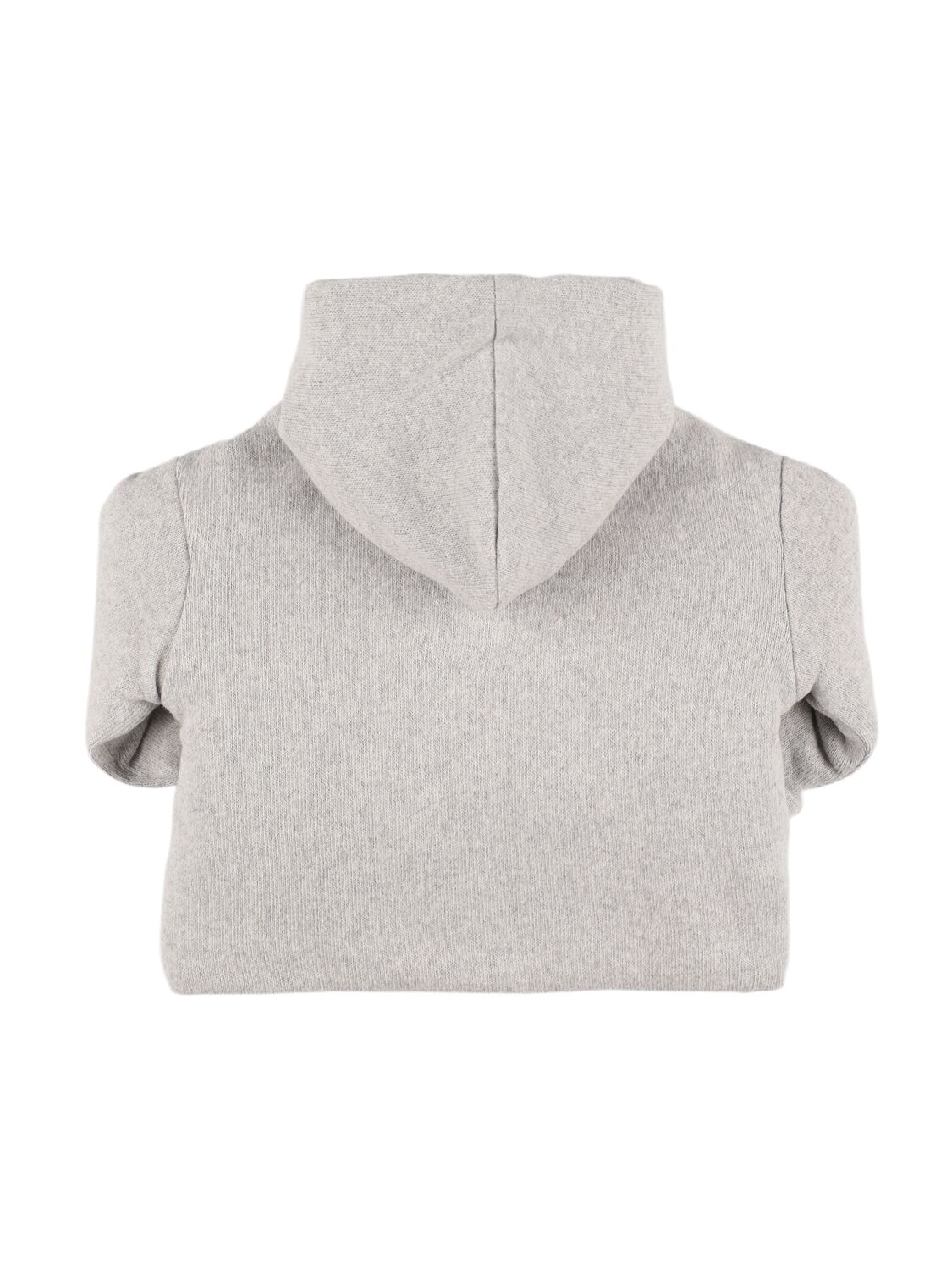 1+ In The Family Cotton Blend Hooded Coat In Grey