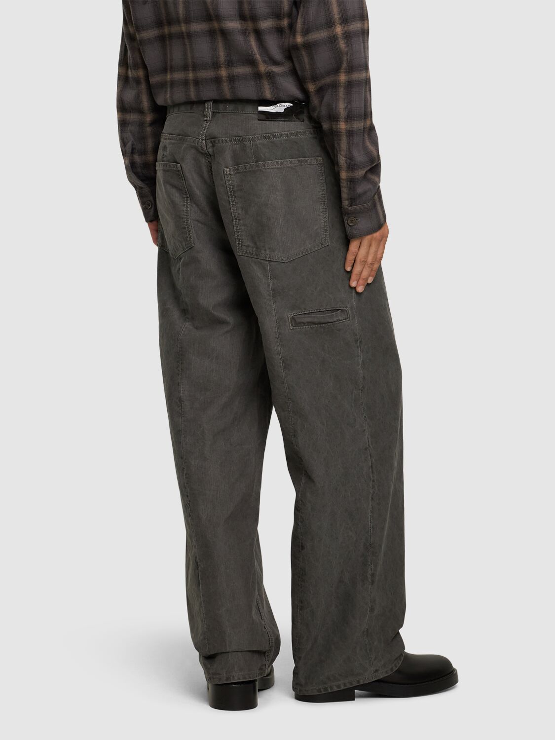 Our Legacy Fatigue Cut High-rise Wide-leg Jeans In Grey