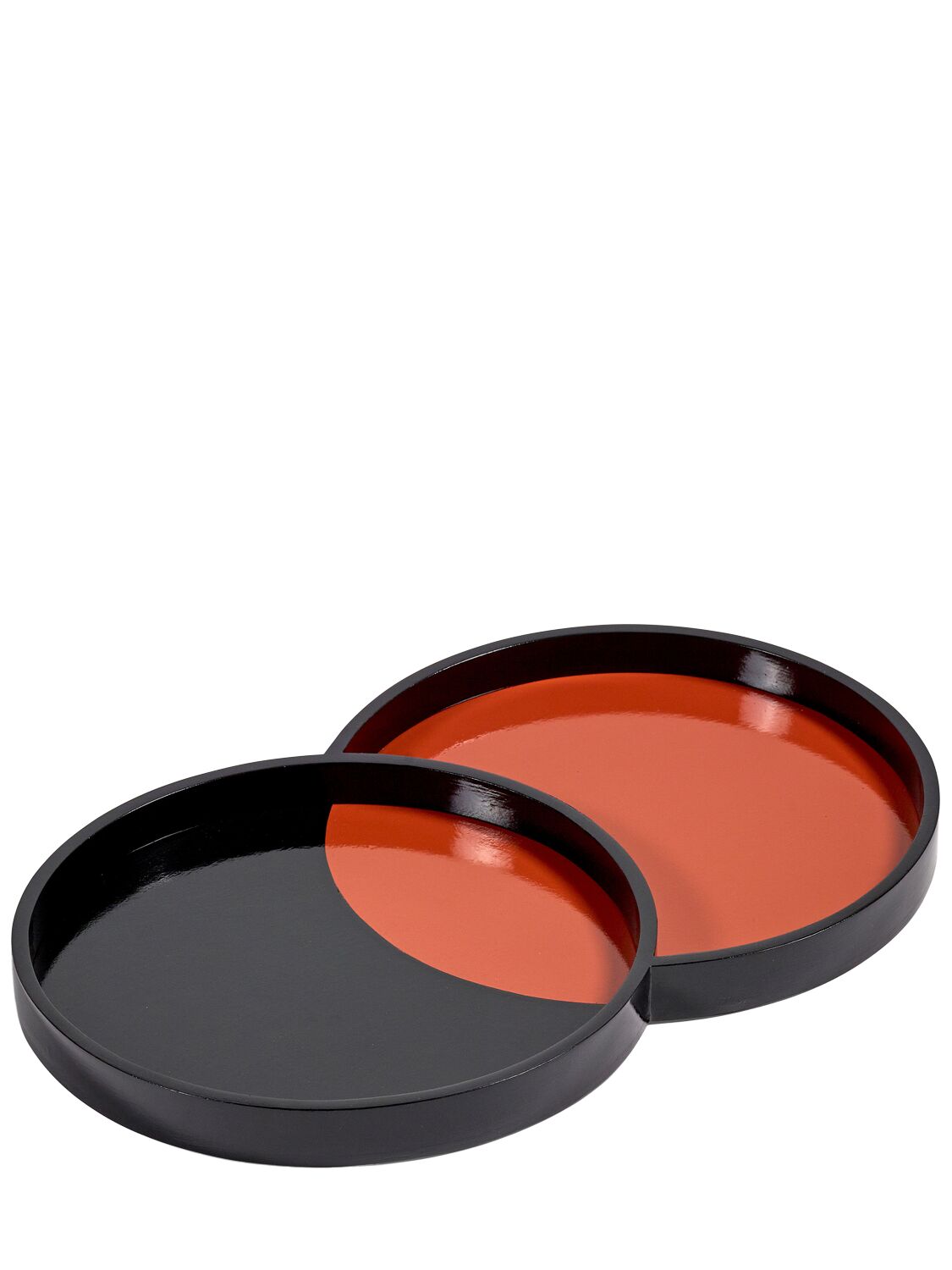 Serax Yo-yo Tray In Black/red