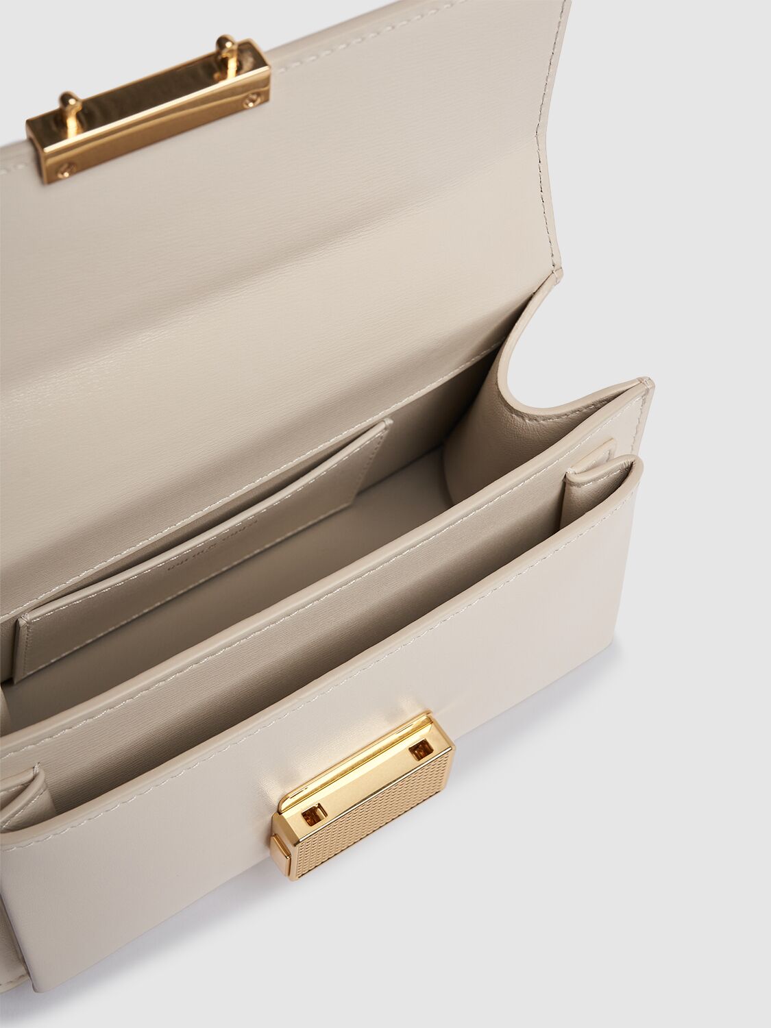 Golden Goose Venezia Small Flap Leather Crossbody Bag In Butter