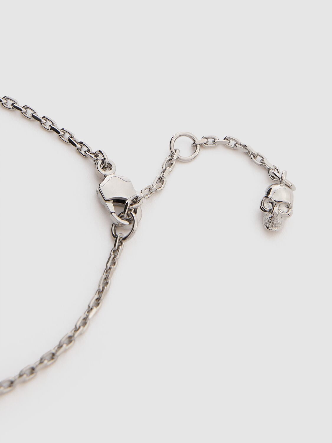 Alexander Mcqueen Tiger Claw Brass Necklace In Silver
