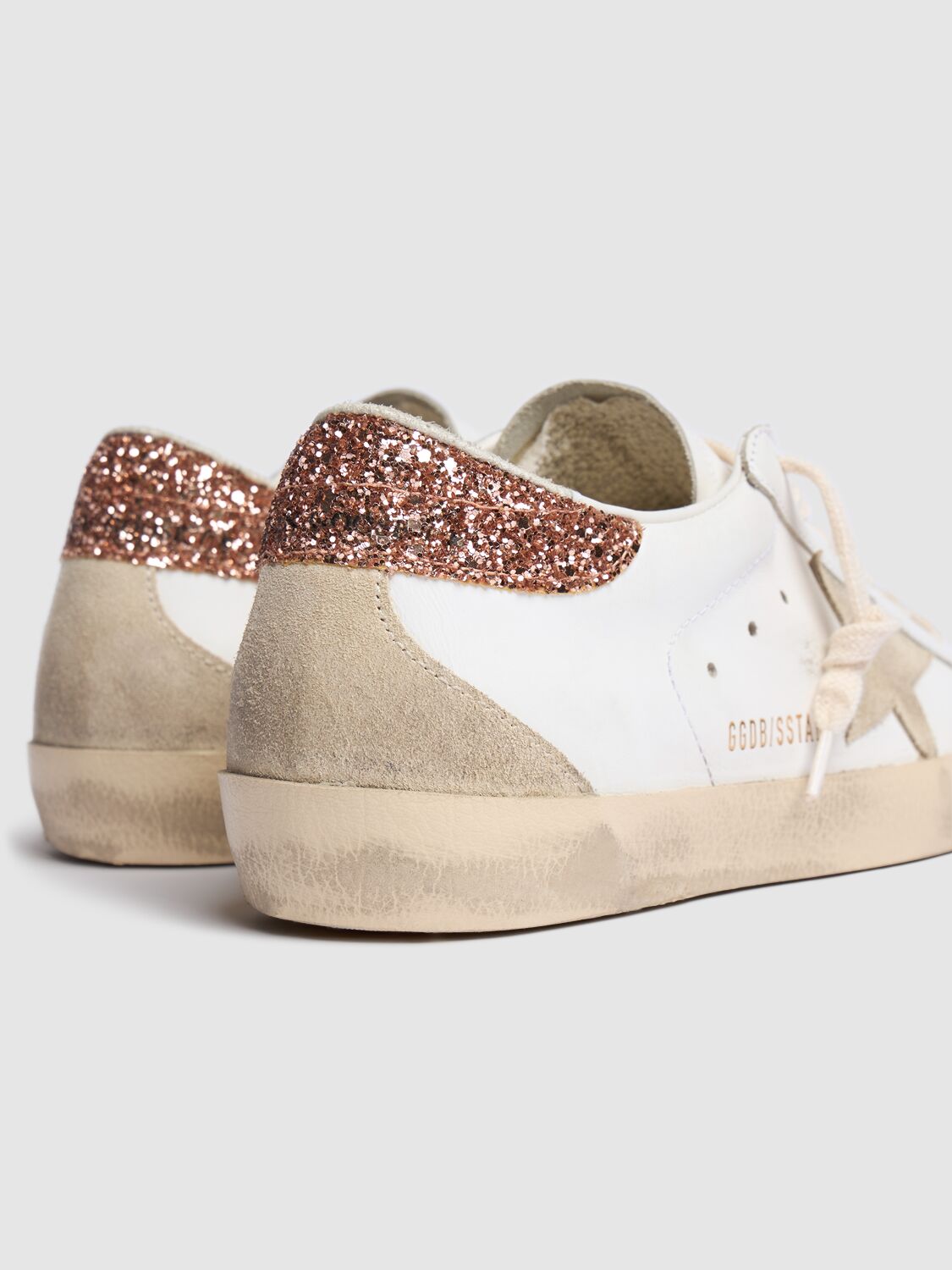Golden Goose Super-star Low-top Sneakers In White,pearl