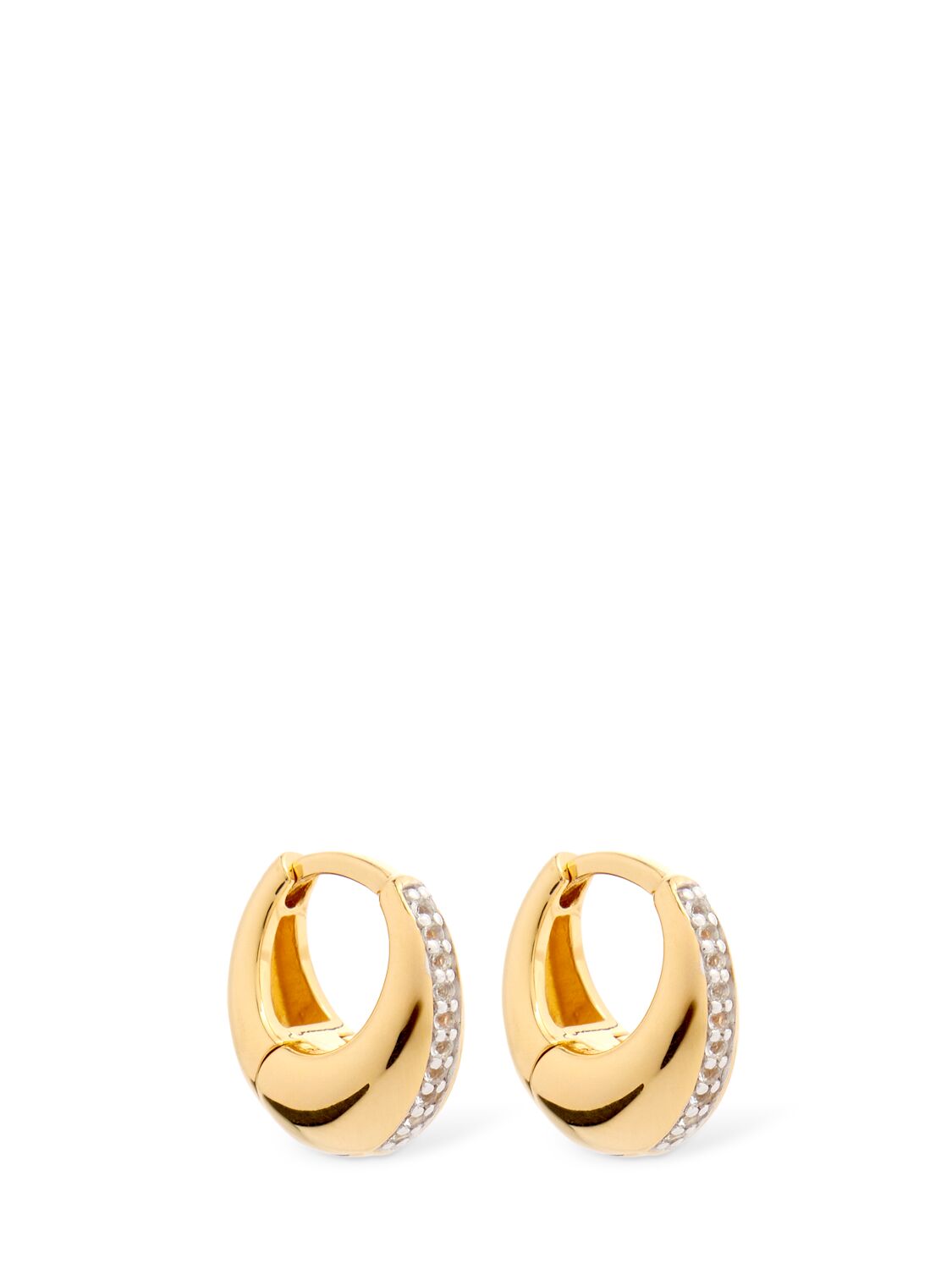 Mini Topaz Graduated Hoop Earrings