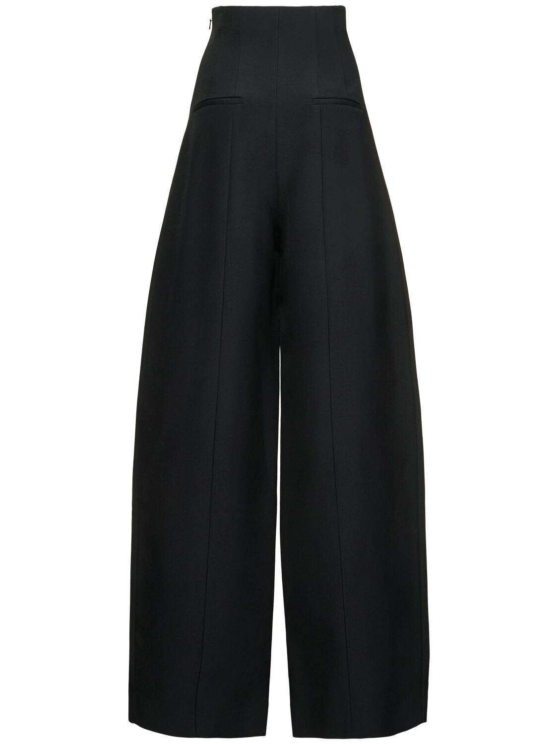 Khaite Lennerd Viscose Blend Suiting Pants In Black
