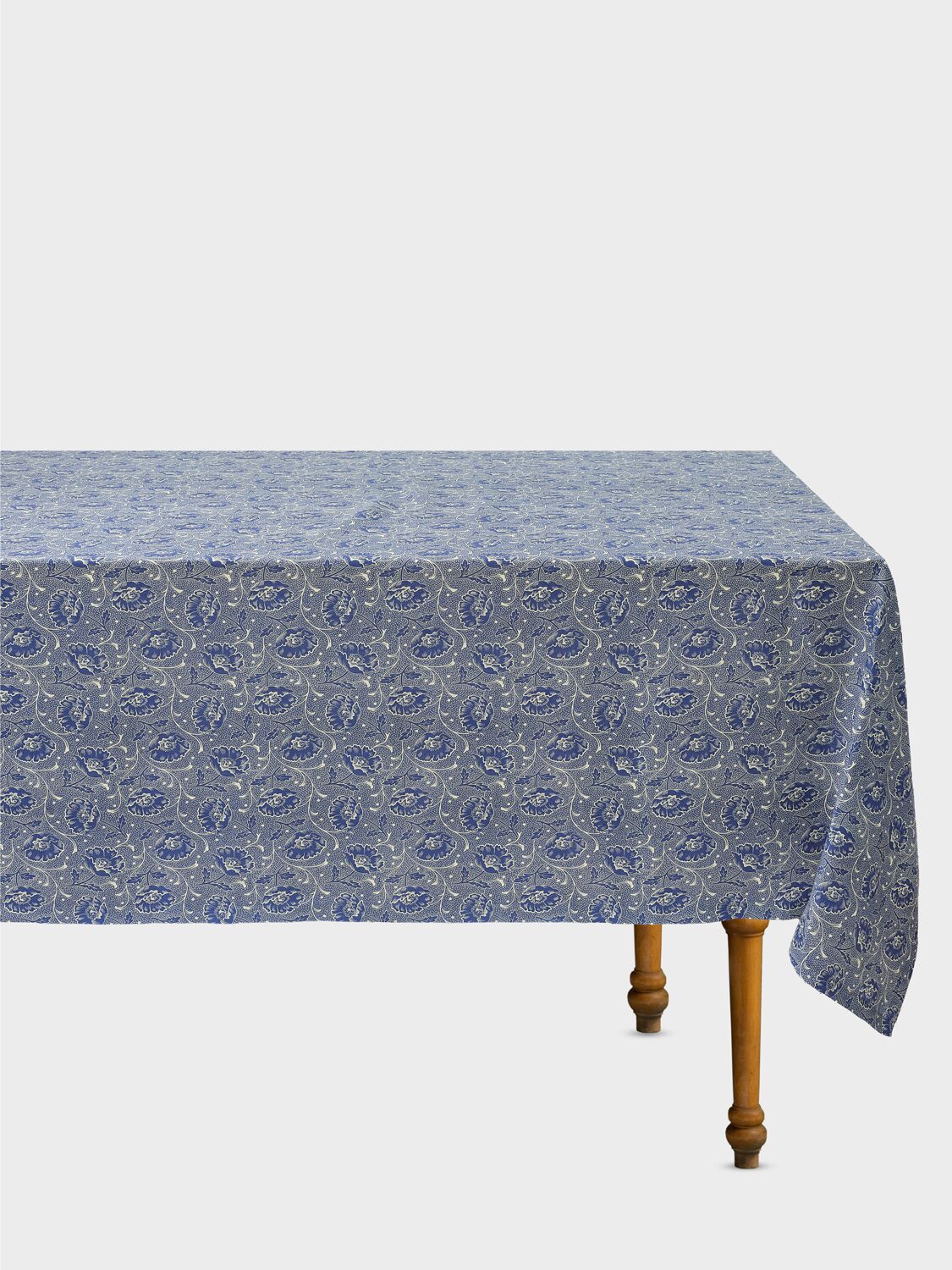 Cabana Toscana Printed Linen Tablecloth In Blue