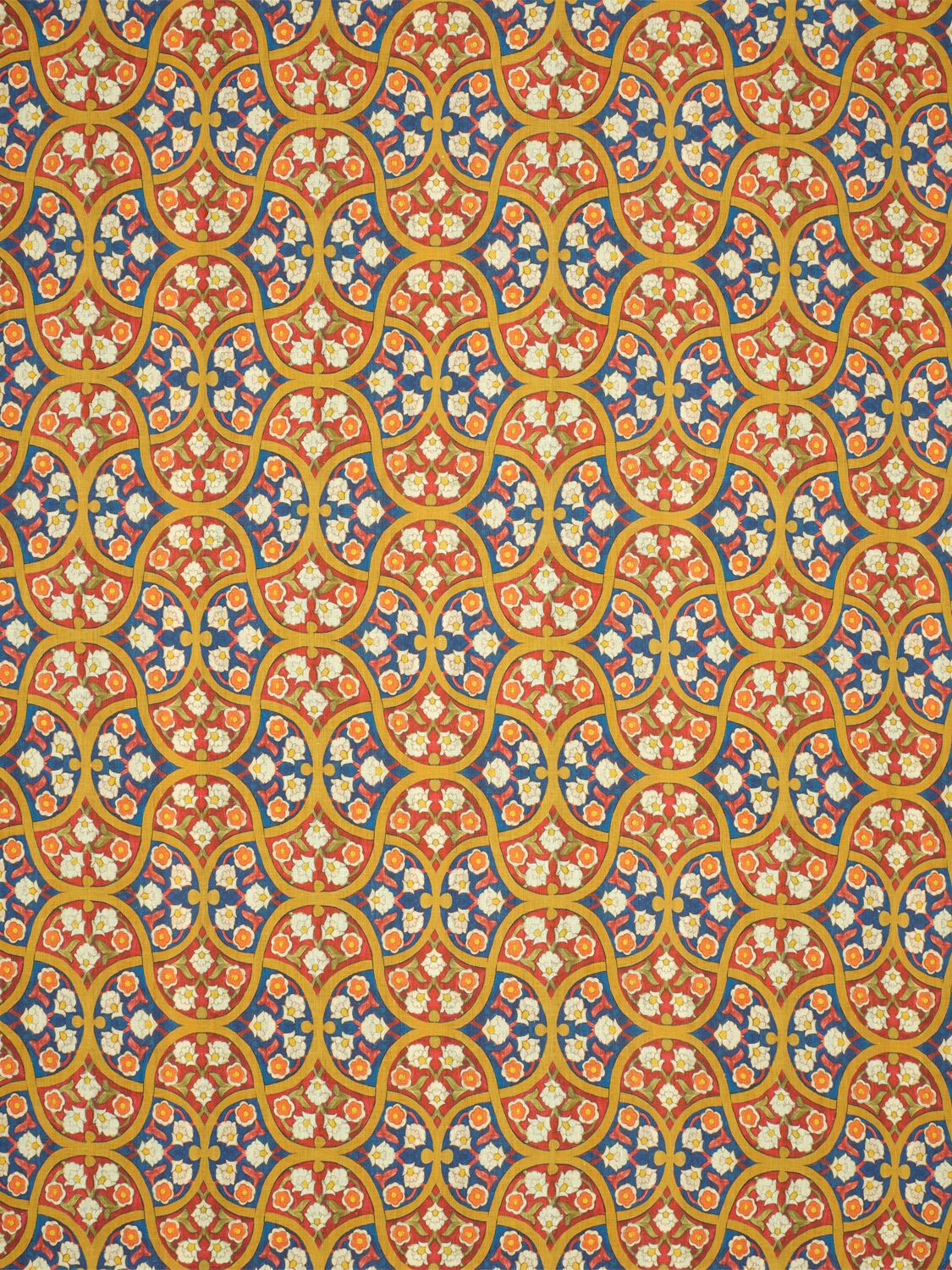 Cabana Uzbe Khiva Printed Linen Tablecloth In Multicolor
