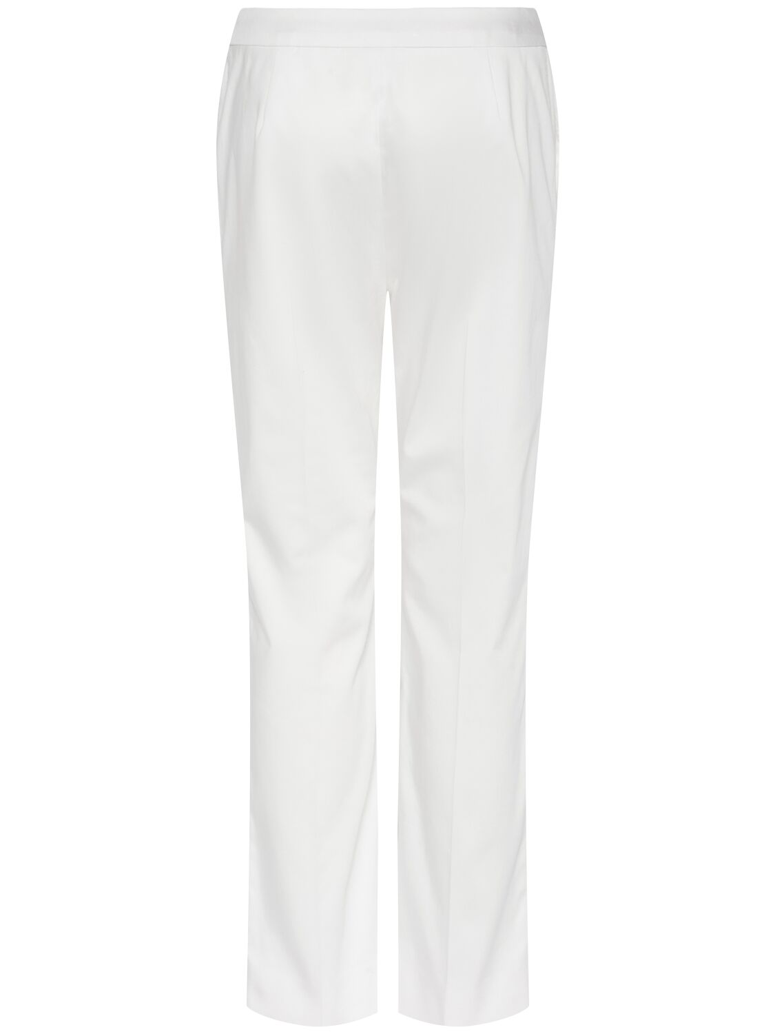 Max Mara Aversa High-rise Linen Wide-leg Pants In White