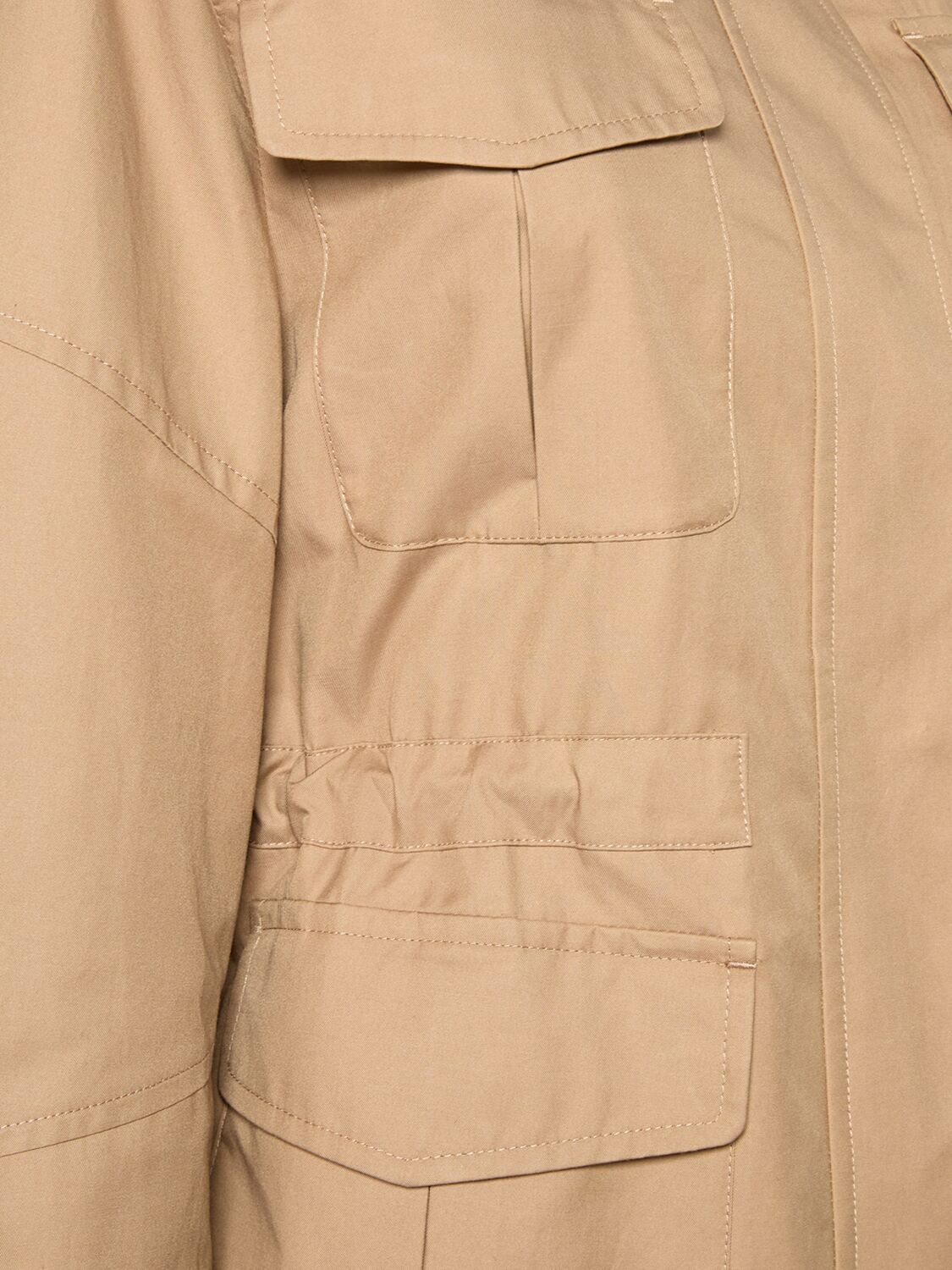 Shop 's Max Mara Leila Cotton Blend Twill Jacket In Camel