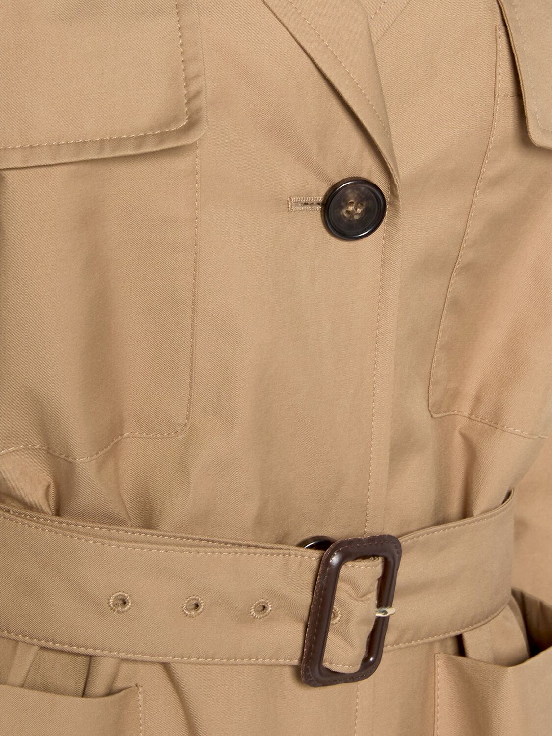 's Max Mara Giulia Twill Belted Jacket In Camel