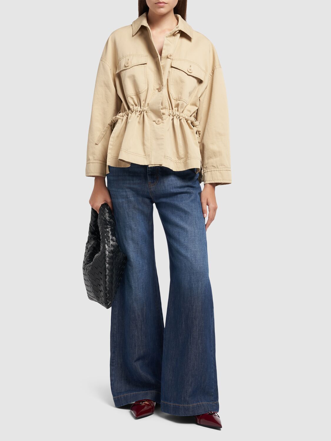 WEEKEND MAX MARA EGER COTTON & LINEN JACKET 