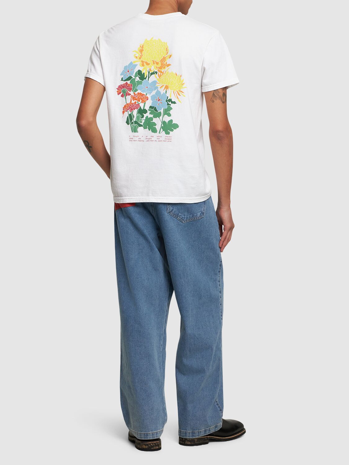 Flower ジャージーtシャツ