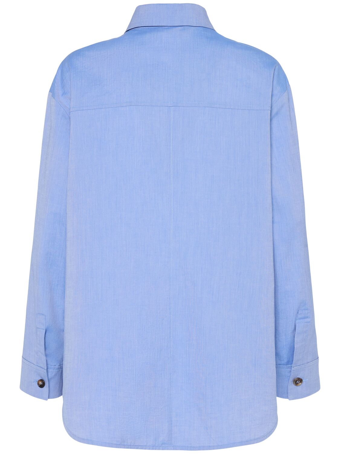 Shop 's Max Mara Jona Cotton Shirt In Blue