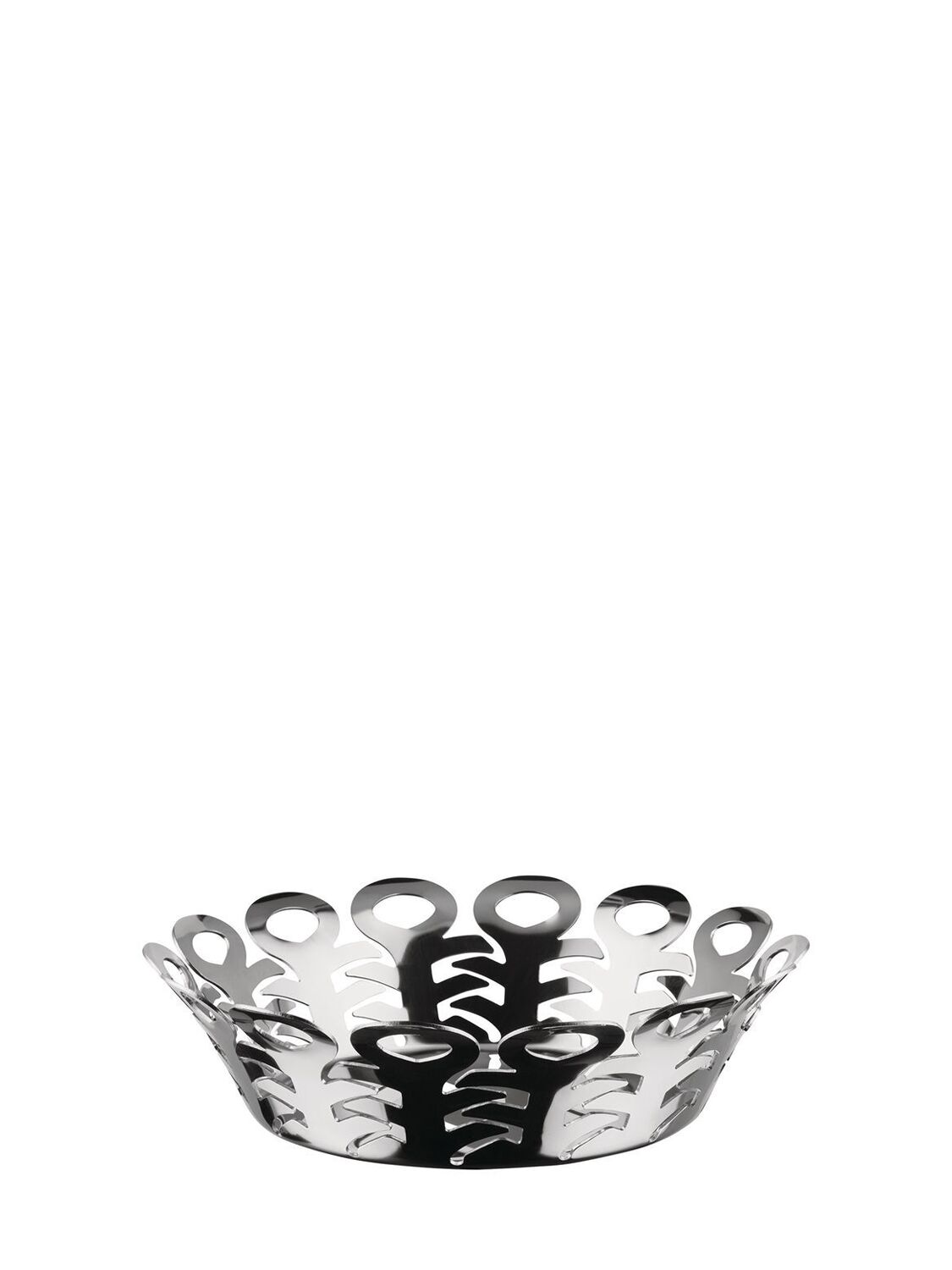 Alessi Vimini Steel Fruit Basket In Silver
