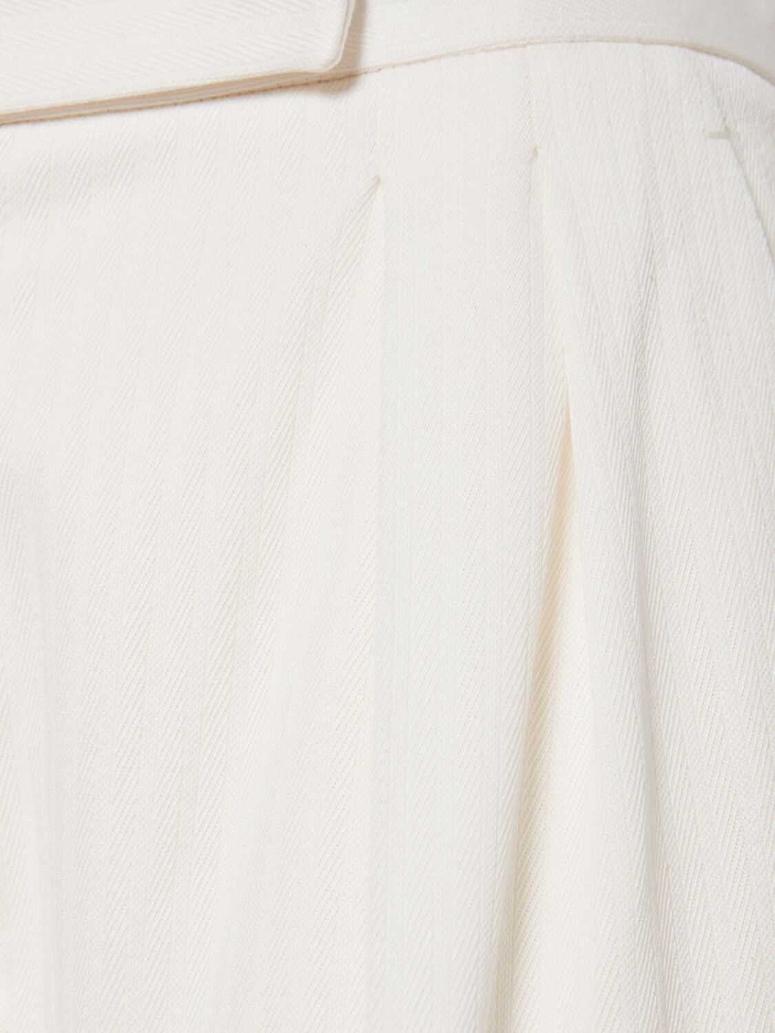 Max Mara Chenzia Jersey Jacquard Wide Leg Pants In White