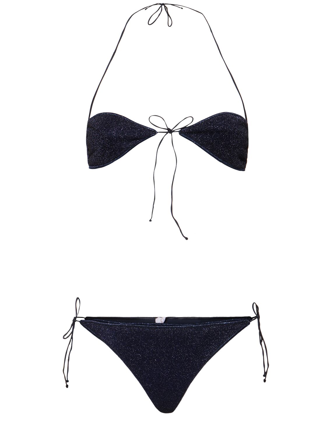 Lumiere Lurex Triangle Bandeau Bikini