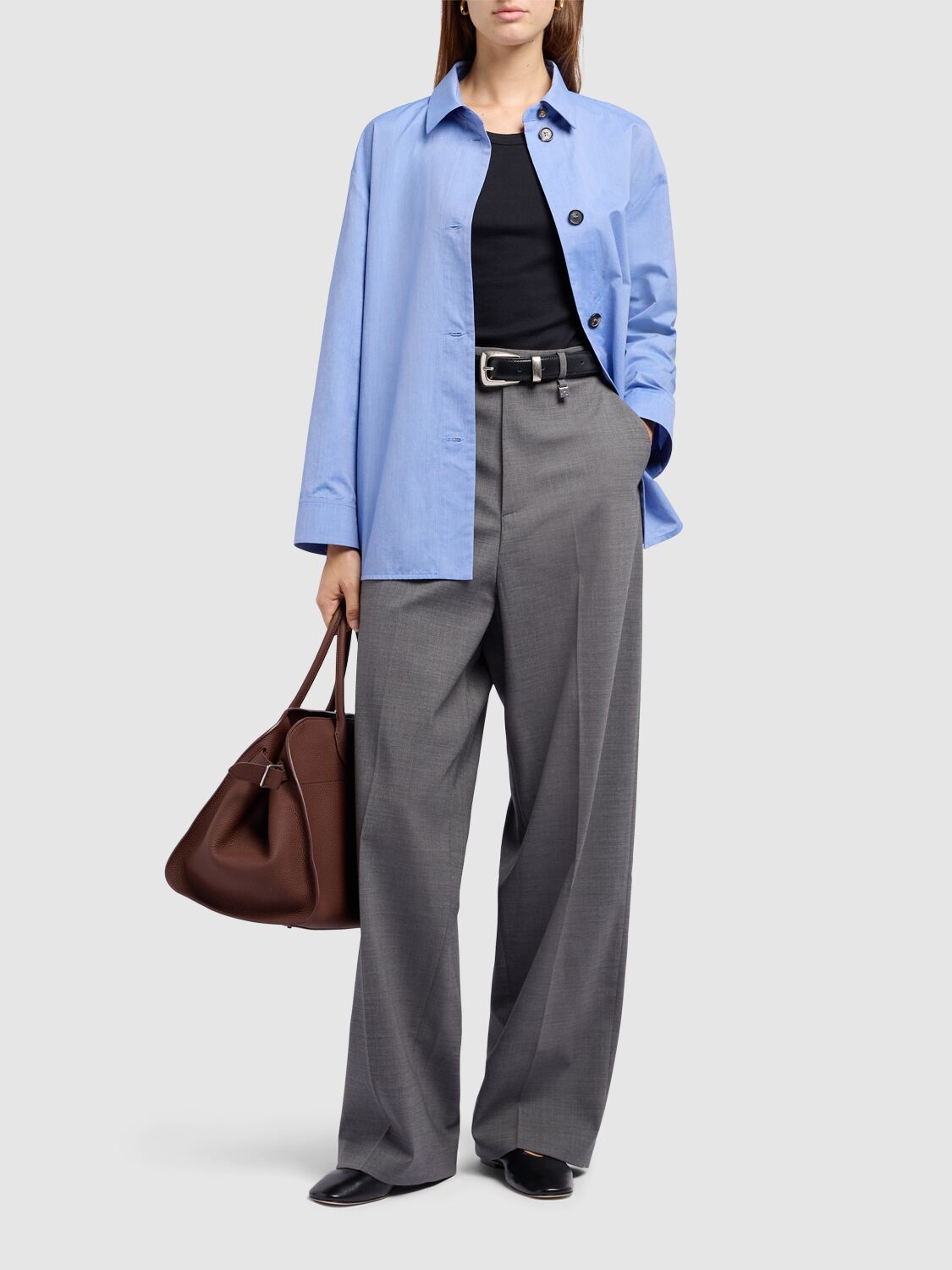 Shop 's Max Mara Jona Cotton Shirt In Blue