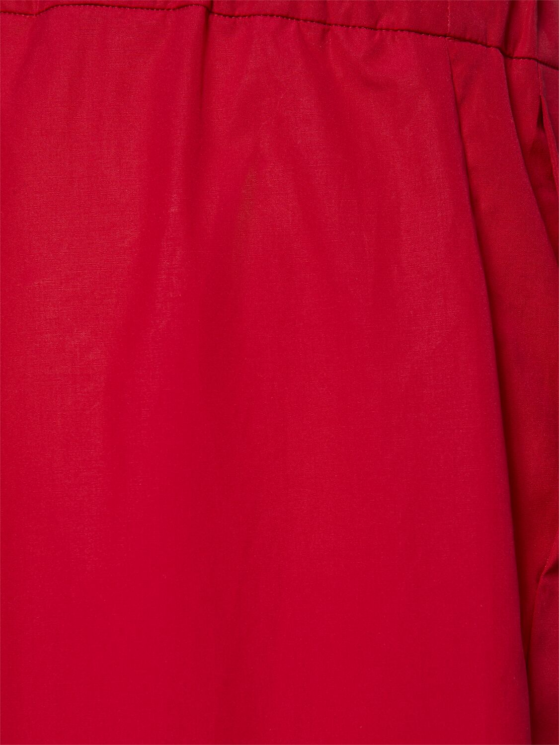 's Max Mara Argento Cotton Poplin Wide Leg Pants In Red