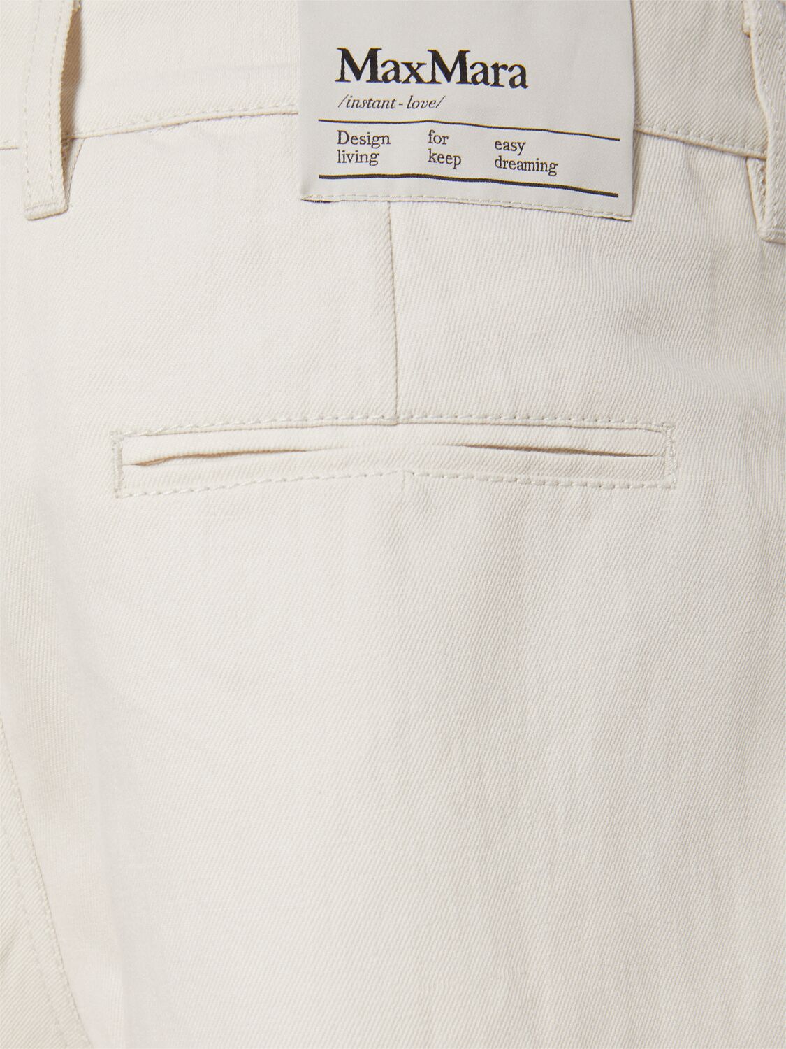 Shop 's Max Mara Eric Twill Shorts In Ecru