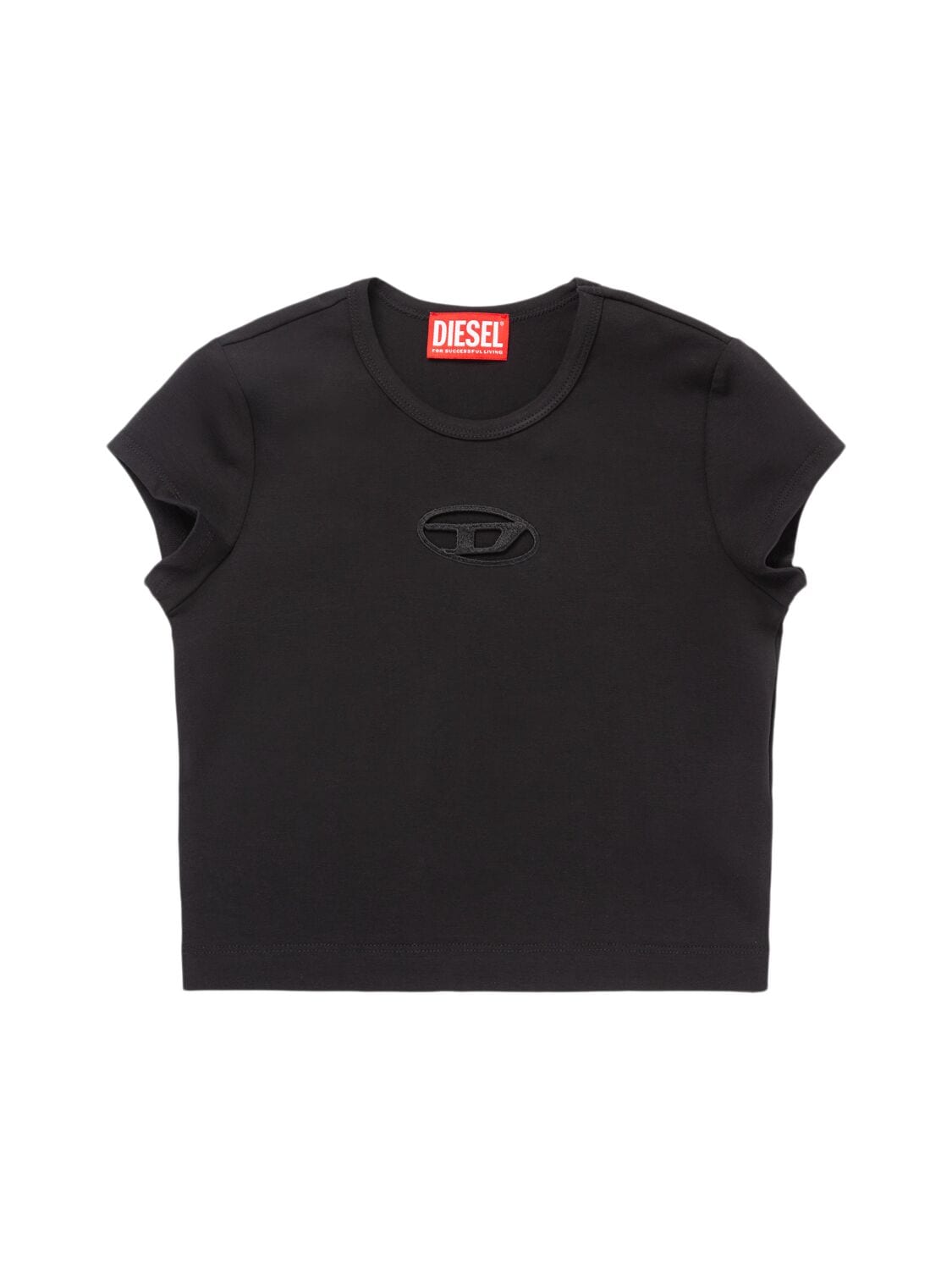 Stretch Cotton T-shirt W/logo