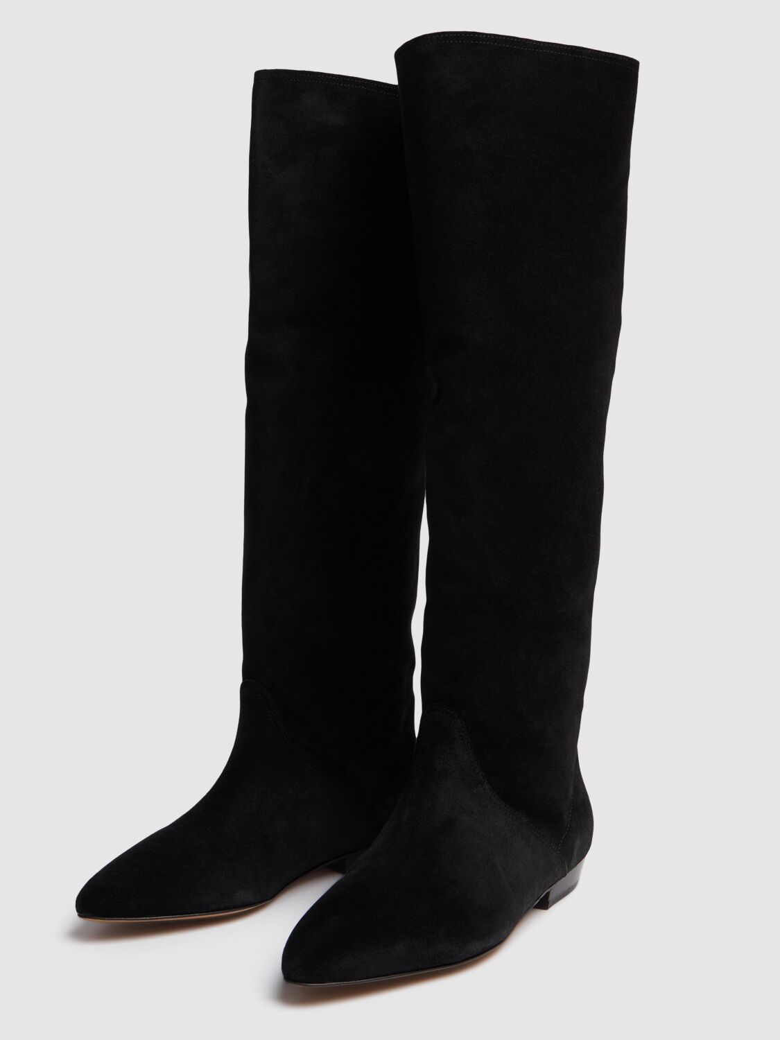 ISABEL MARANT 10MM SAYLA-GB SUEDE TALL BOOTS 
