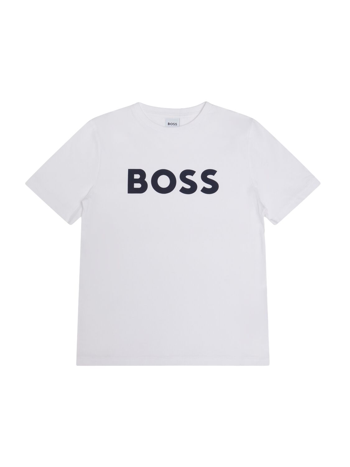 Hugo Boss Logo-print Crew-neck T-shirt In White