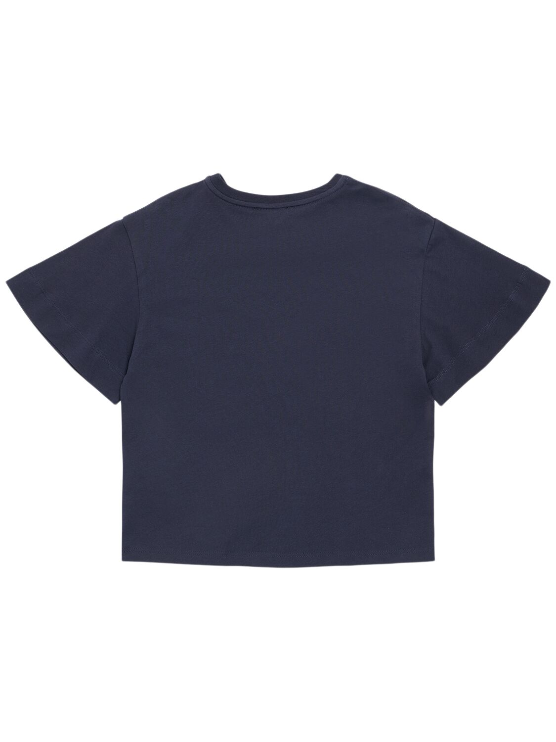 CHLOÉ EMBROIDERED COTTON T-SHIRT 