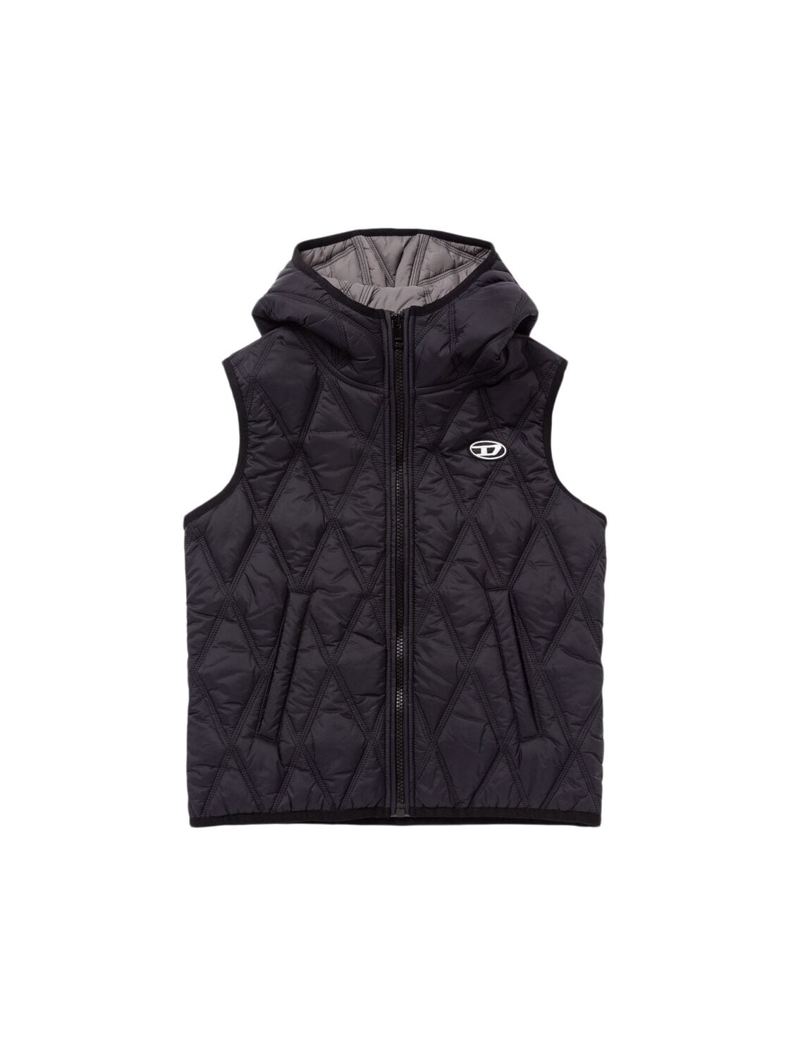 Quilted Nylon Vest W/ Logo
