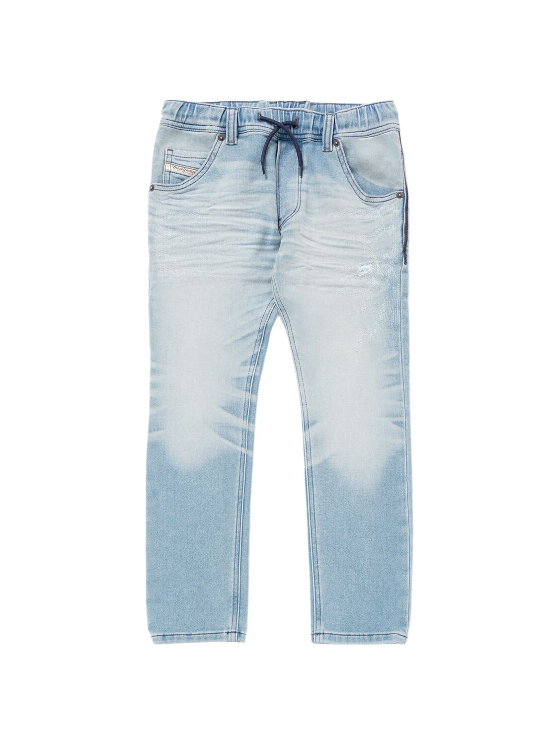 Diesel Stretch Cotton Jeans In Light Blue