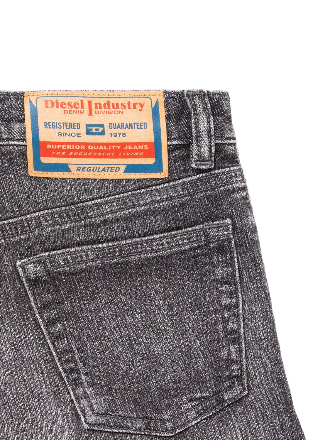 Diesel Stretch Cotton Denim Shorts In Black