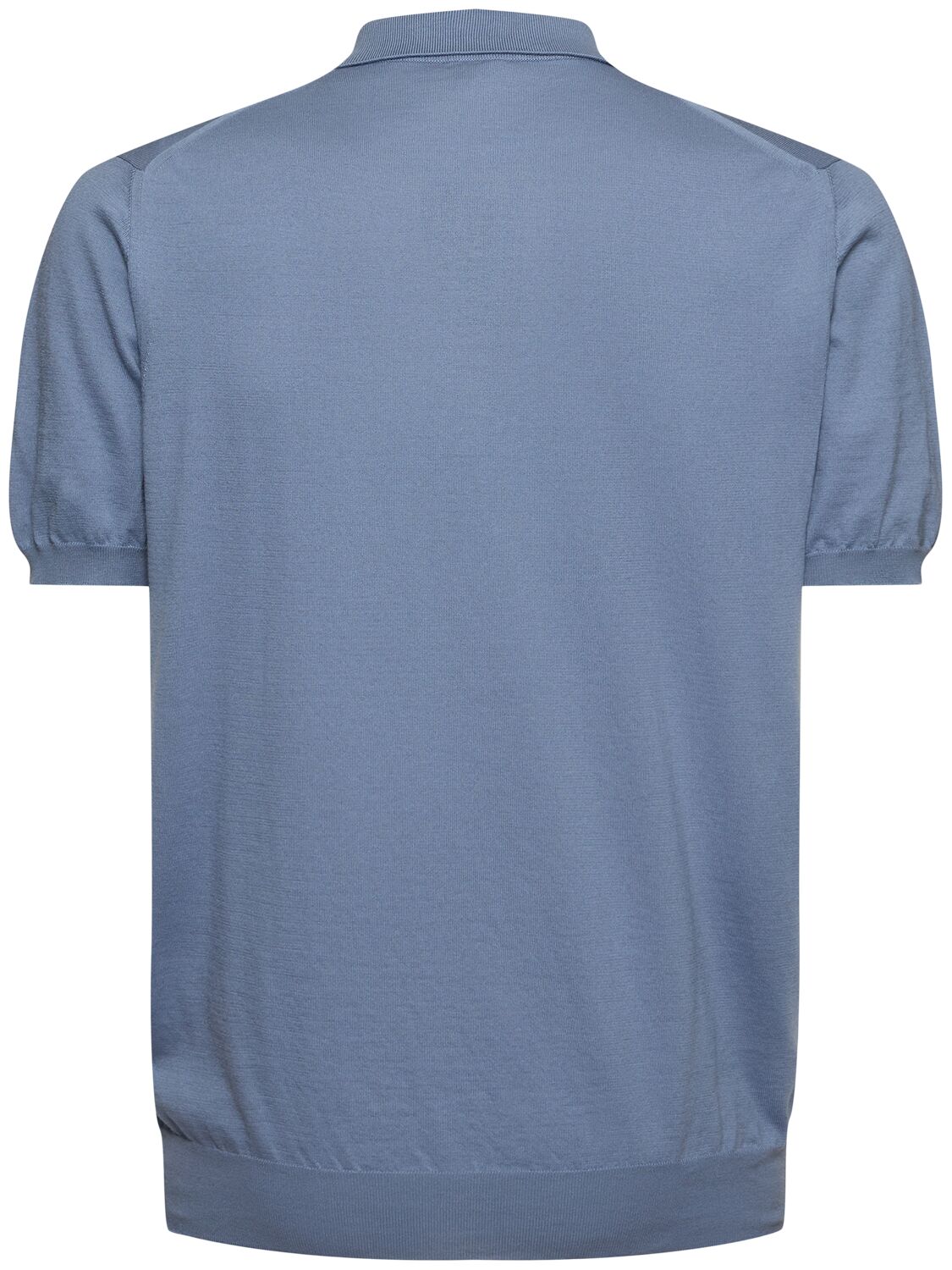 KITON COTTON ZIPPED POLO 