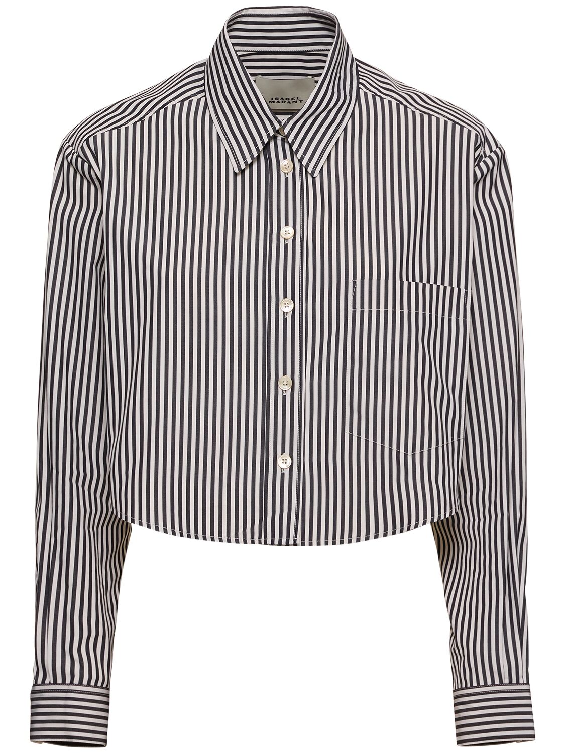 Chemise En Popeline De Coton À Rayures Fleora - ISABEL MARANT - Modalova